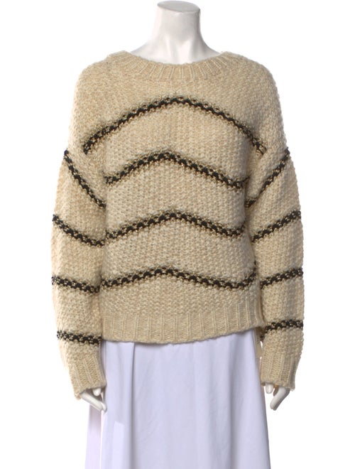 BA&SH Printed Scoop Neck Sweater