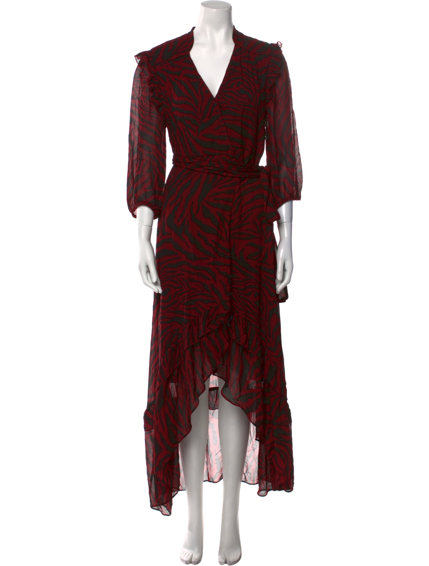 BA&SH Printed Long Dress