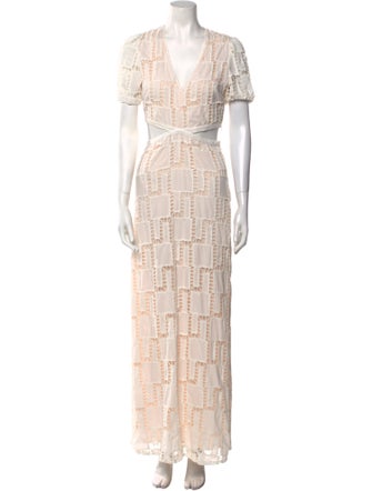 BA&SH Printed Long Dress