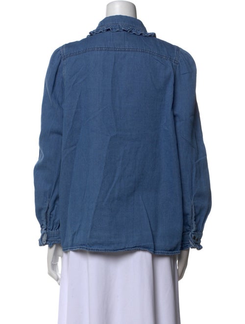 BA&SH Long Sleeve Button-Up Top