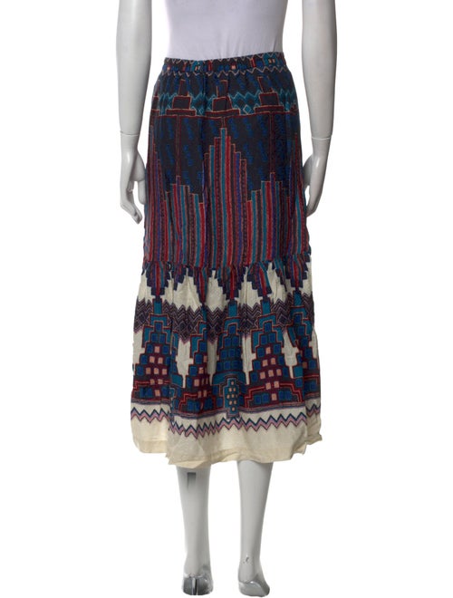 BA&SH Striped Midi Length Skirt