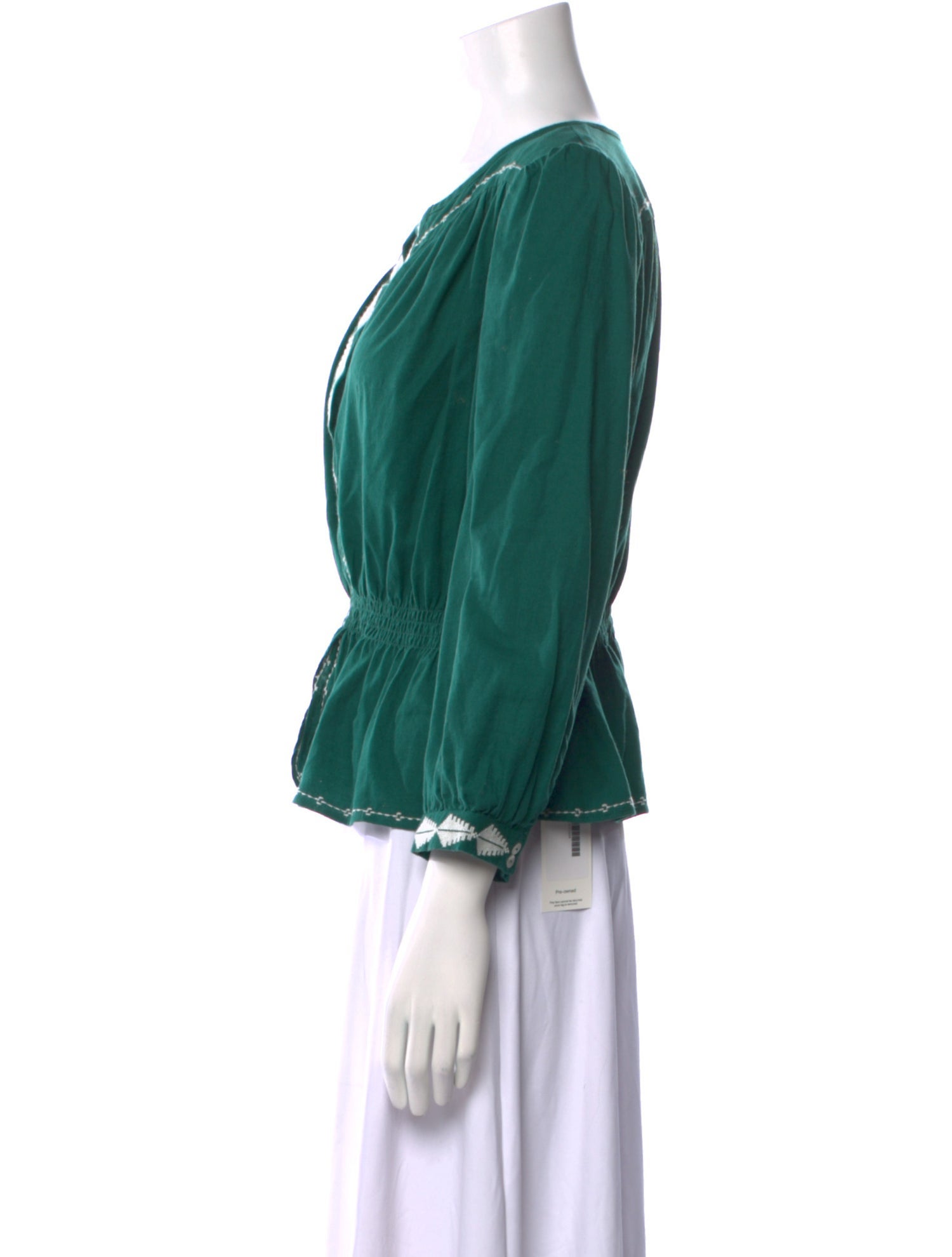 BA&SH V-Neck Long Sleeve Blouse