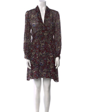 BA&SH Floral Print Knee-Length Dress