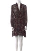 BA&SH Floral Print Knee-Length Dress