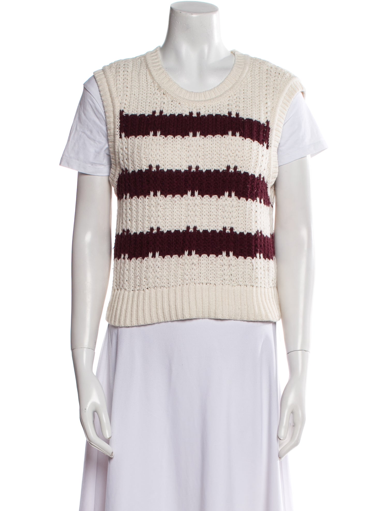 BA&SH Striped Scoop Neck Sweater