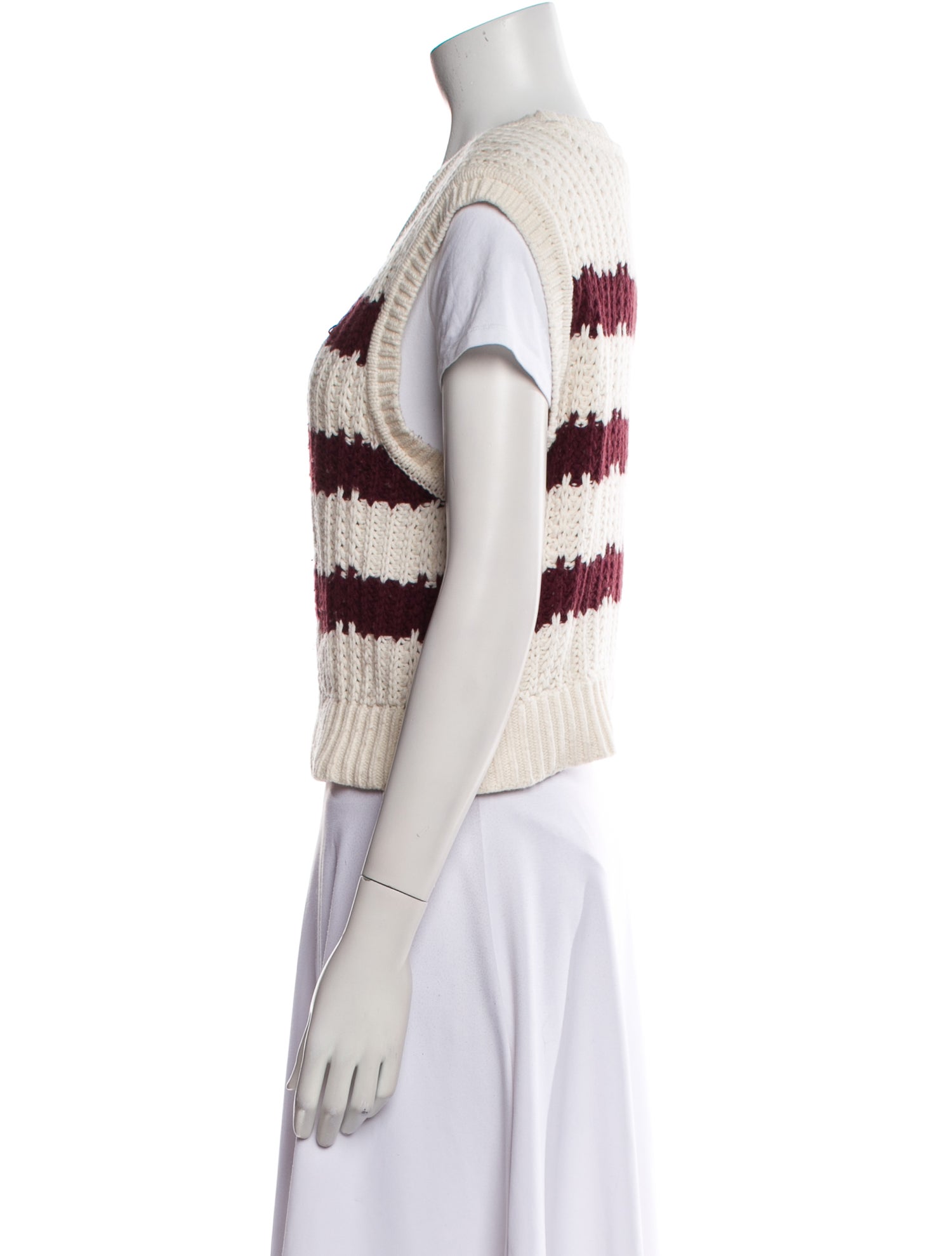 BA&SH Striped Scoop Neck Sweater