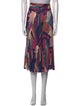 BA&SH Printed Midi Length Skirt