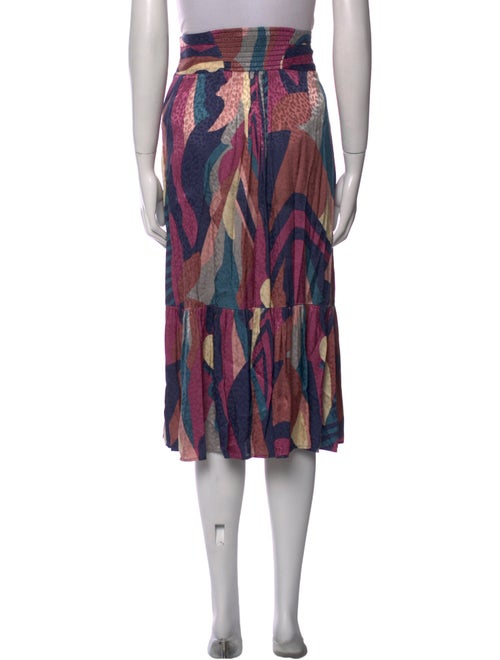 BA&SH Printed Midi Length Skirt