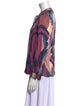 BA&SH Printed Tie Neck Blouse