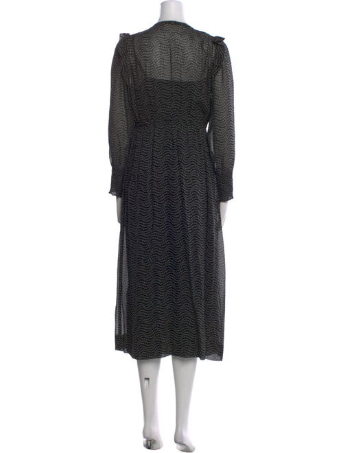 BA&SH Printed Midi Length Dress