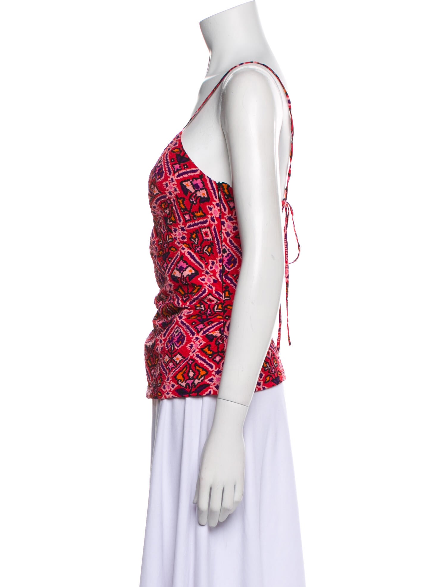 BA&SH Printed V-Neck Top