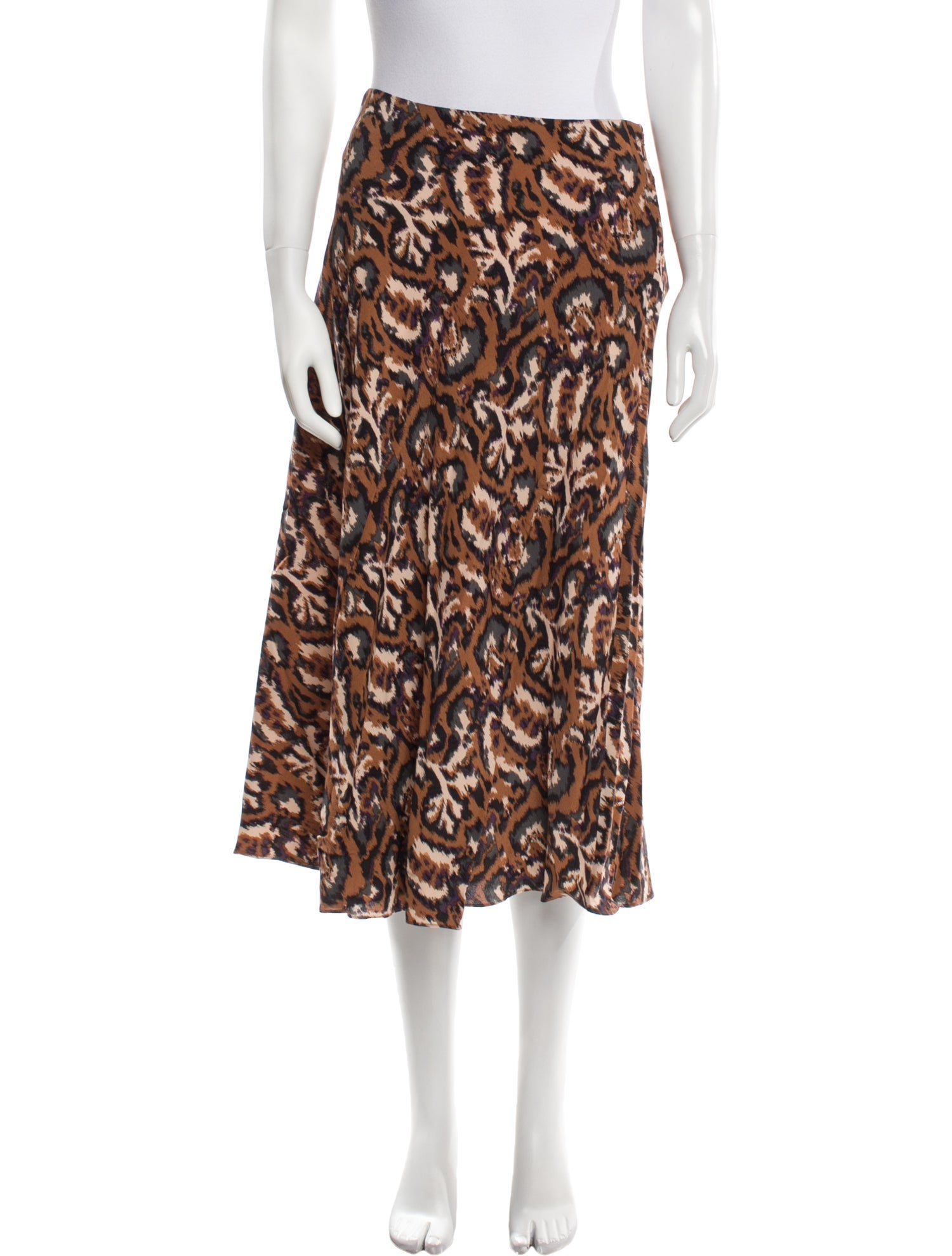 BA&SH Printed Knee-Length Skirt w/ Tags