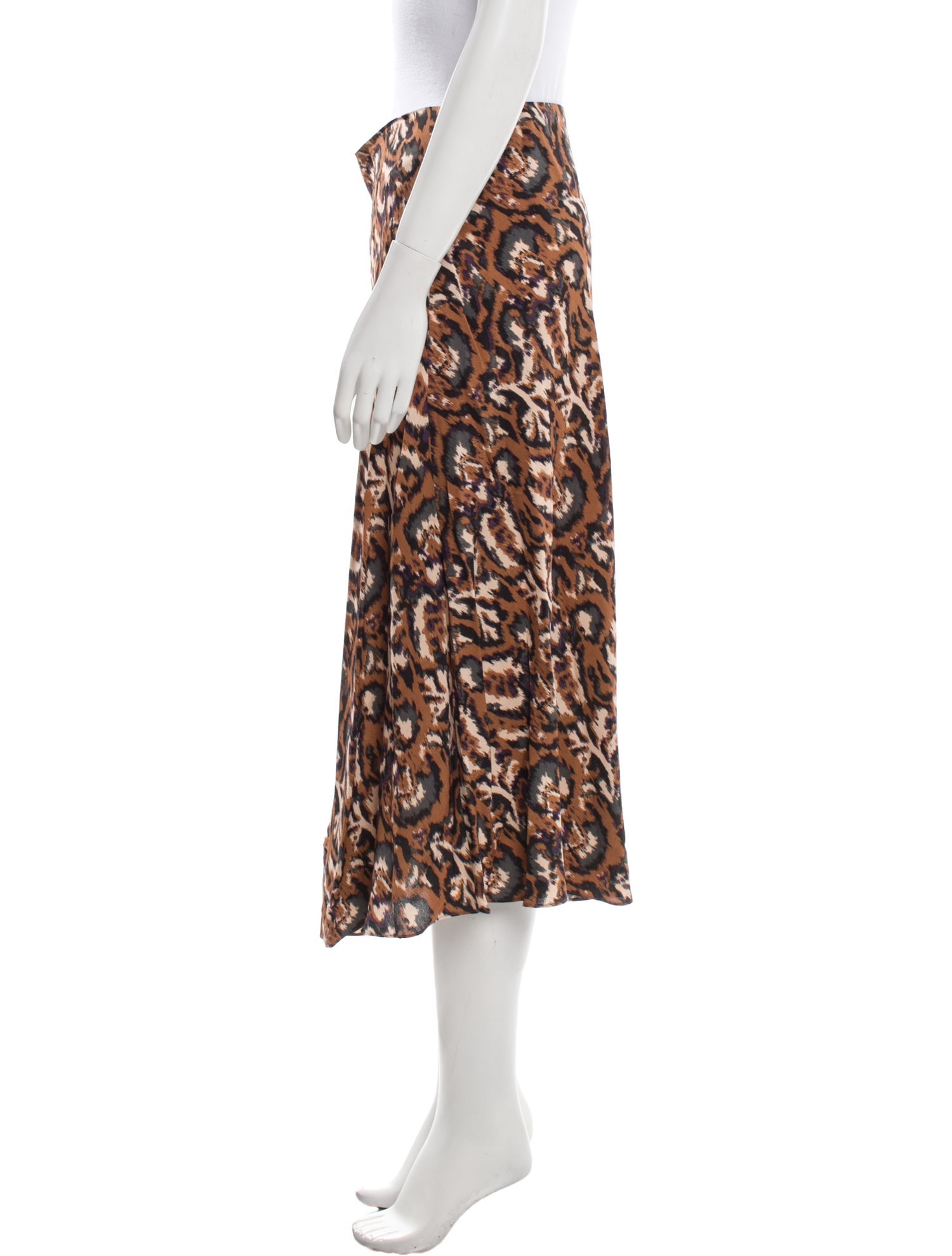 BA&SH Printed Knee-Length Skirt w/ Tags