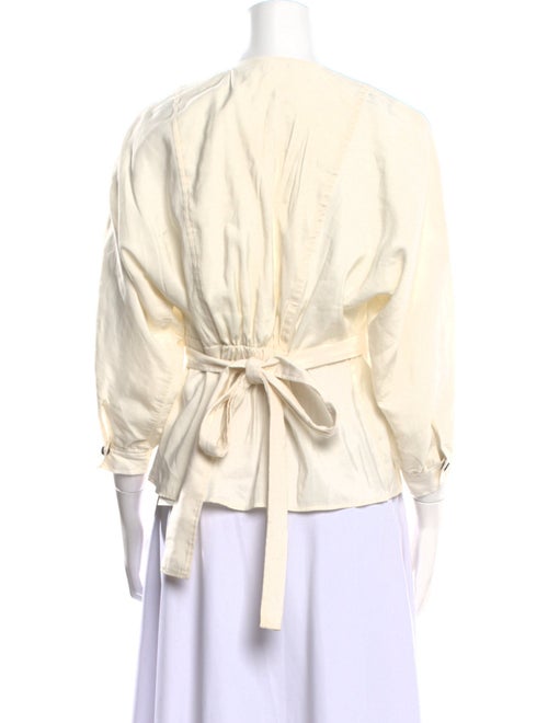 BA&SH V-Neck Three-Quarter Sleeve Blouse