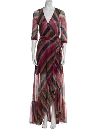 BA&SH Printed Long Dress
