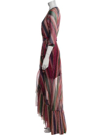 BA&SH Printed Long Dress