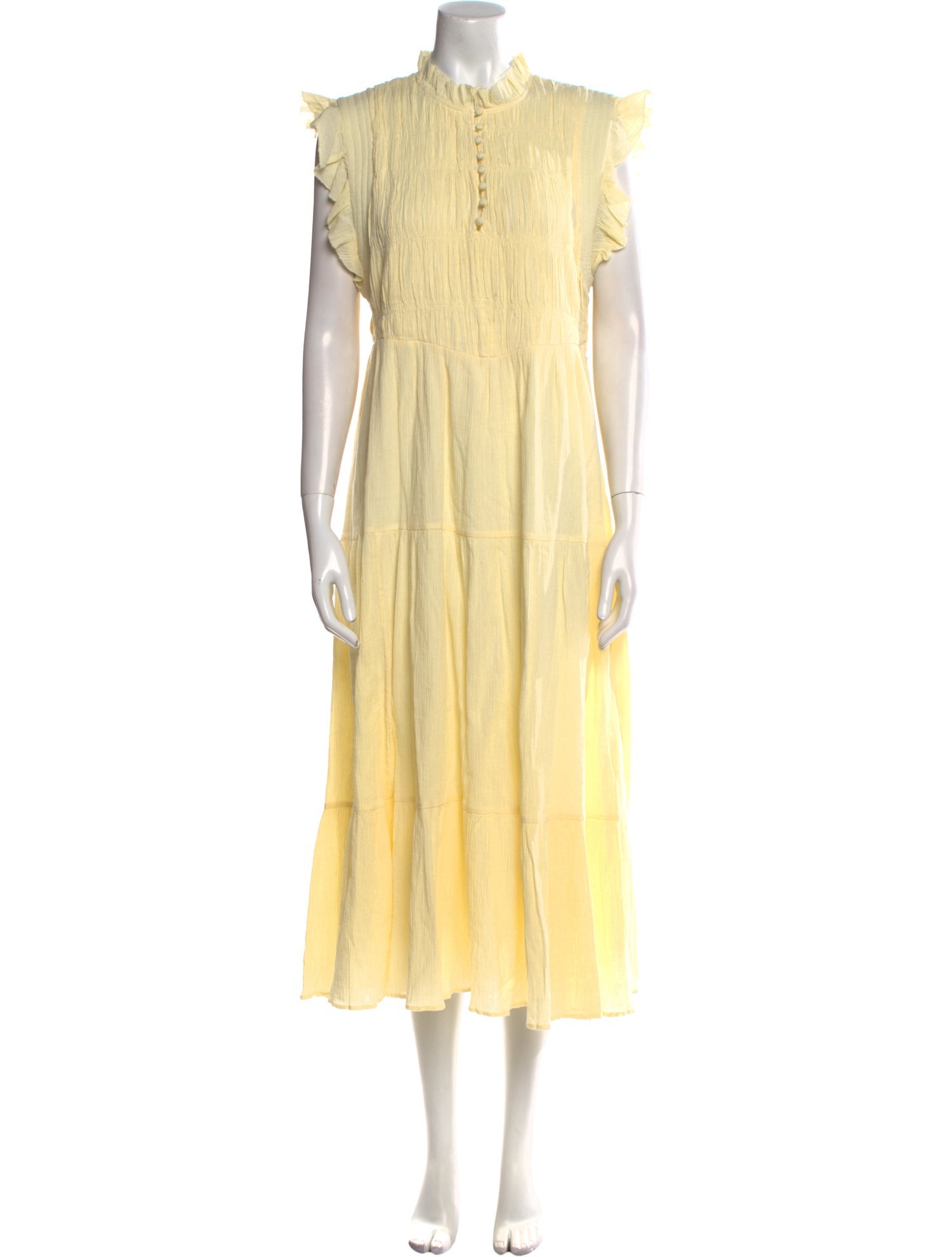 BA&SH Mock Neck Long Dress