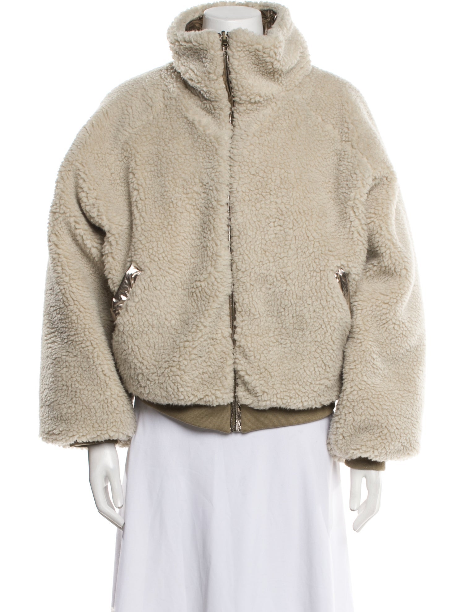 BA&SH Faux Fur Jacket