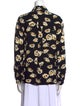 BA&SH Printed Long Sleeve Button-Up Top