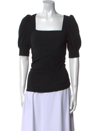 BA&SH Square Neckline Short Sleeve Top