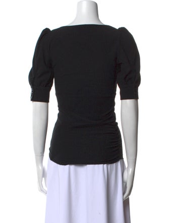 BA&SH Square Neckline Short Sleeve Top