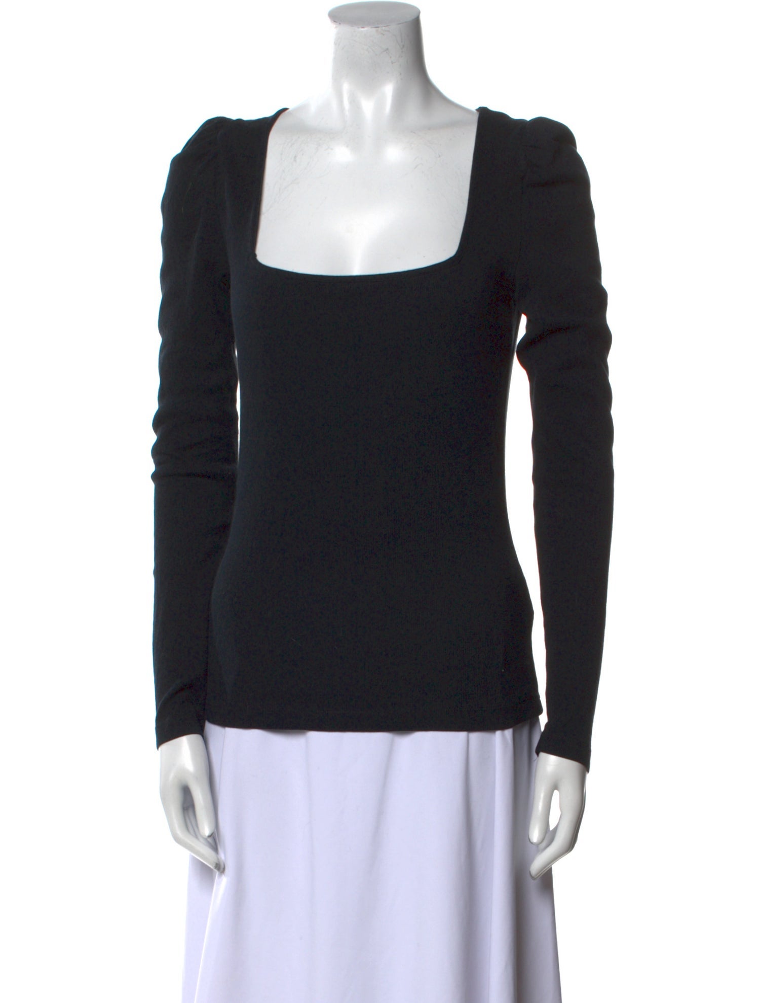 BA&SH Square Neckline Long Sleeve Top