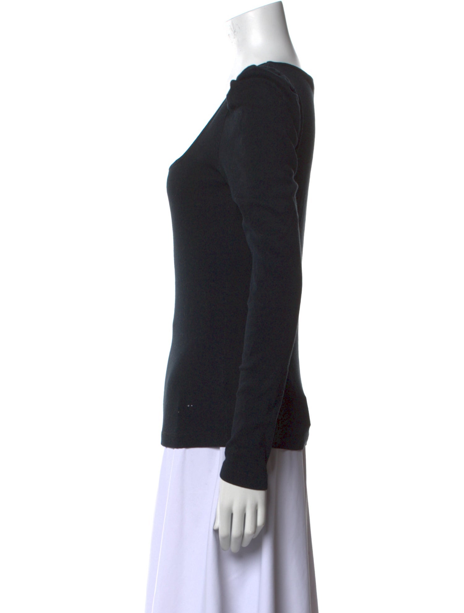 BA&SH Square Neckline Long Sleeve Top