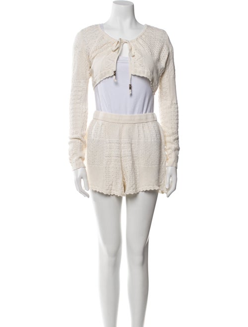 BA&SH Printed Scalloped Accent Short Set