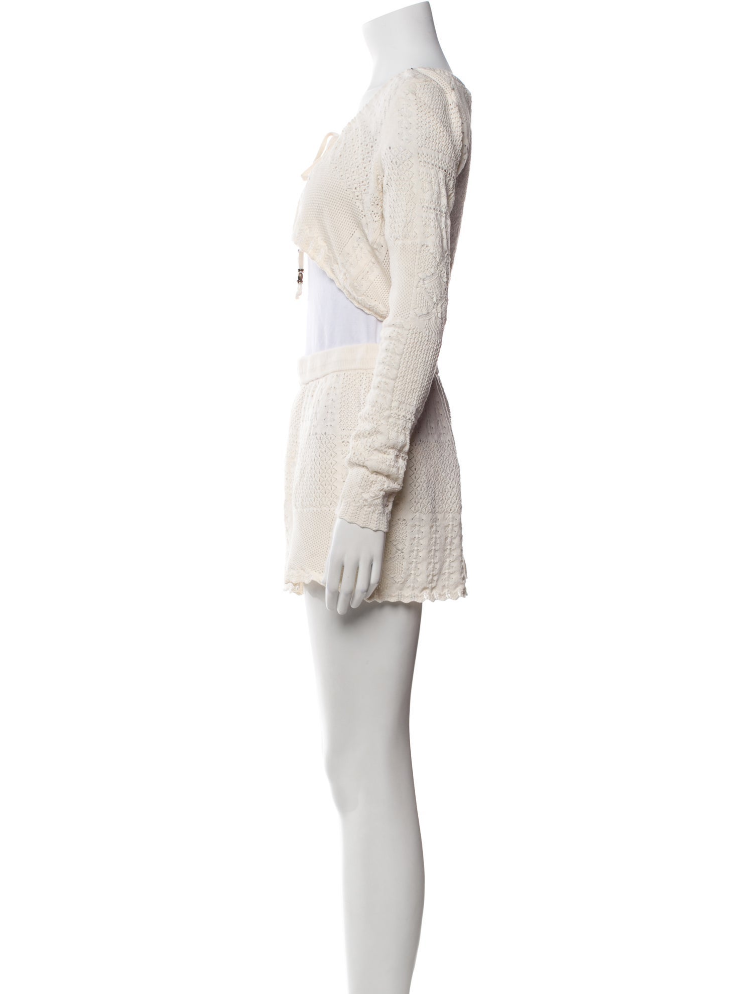 BA&SH Printed Scalloped Accent Short Set