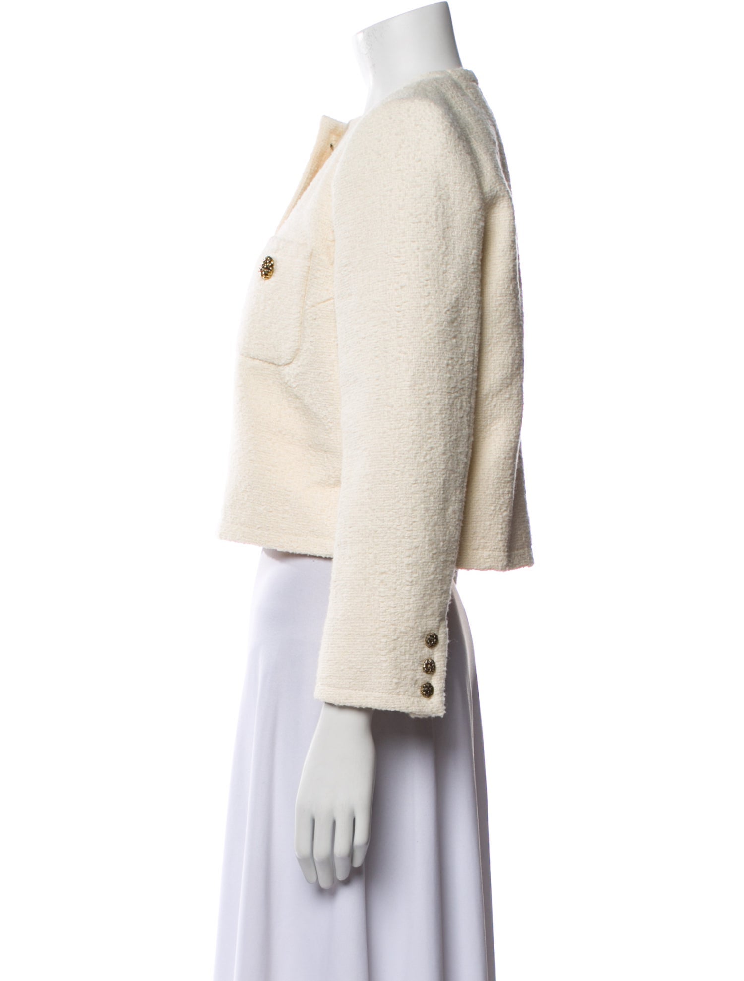 BA&SH Tweed Pattern Evening Jacket