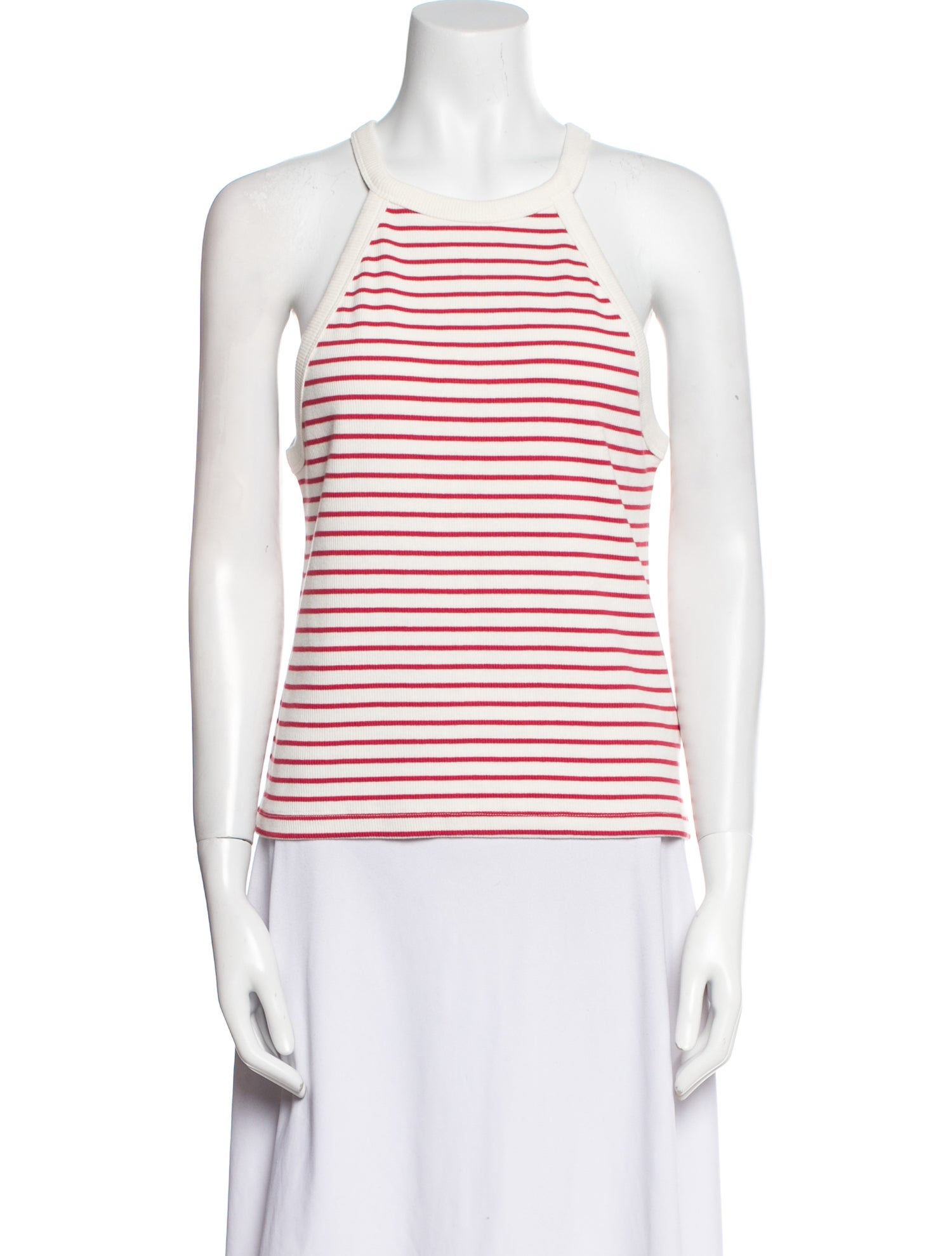 BA&SH Striped Square Neckline Top