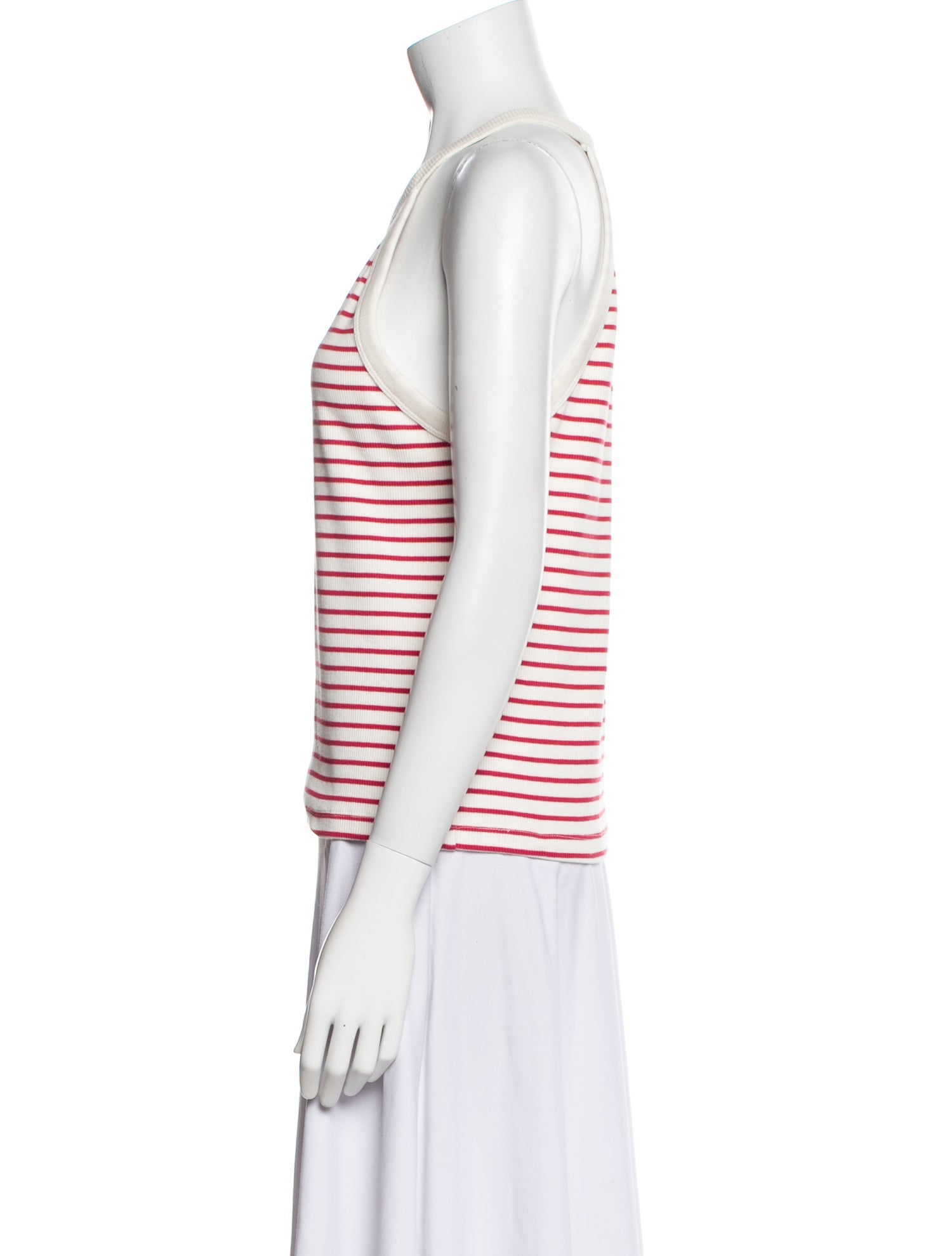 BA&SH Striped Square Neckline Top