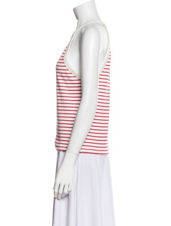 BA&SH Striped Square Neckline Top