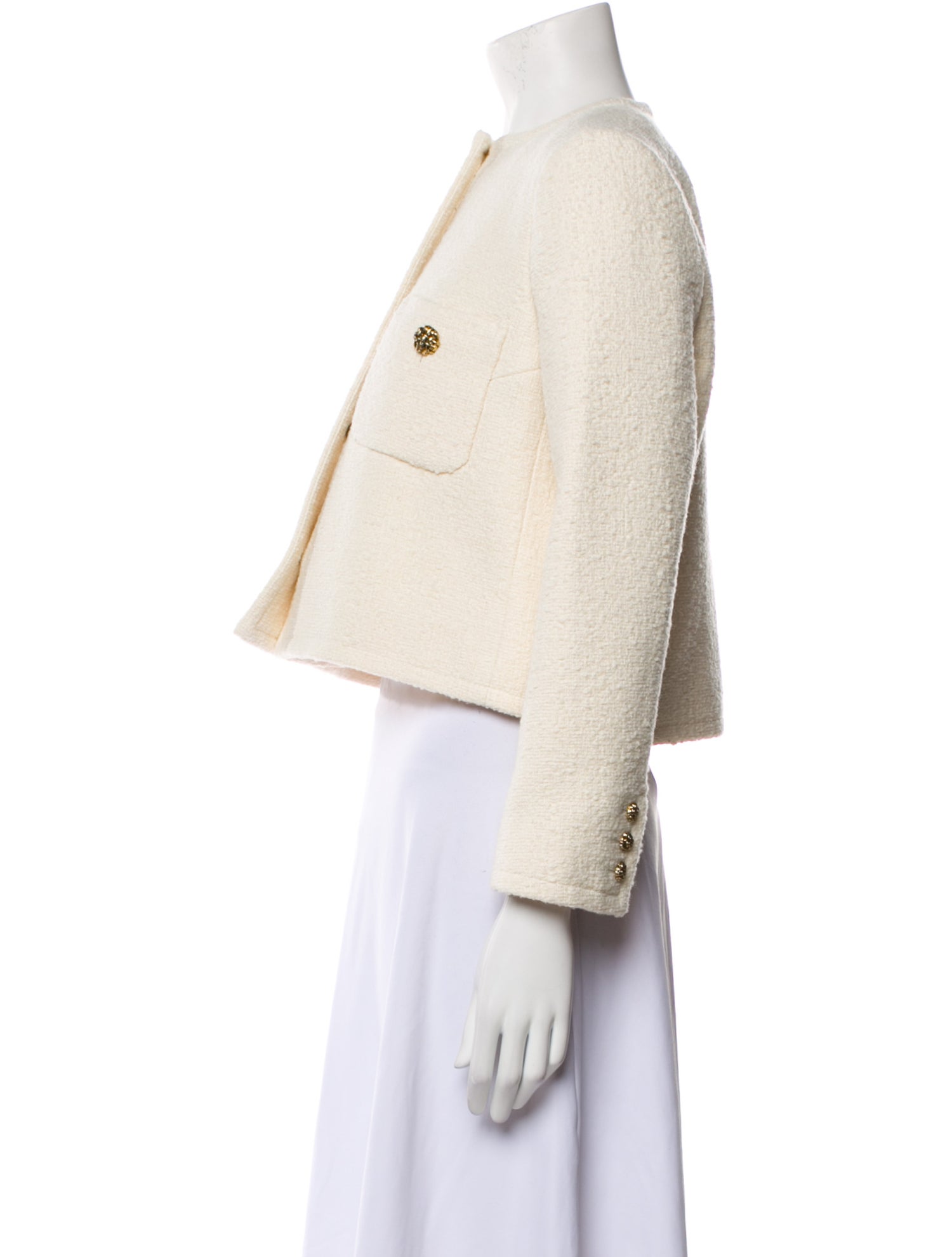 BA&SH Tweed Pattern Evening Jacket