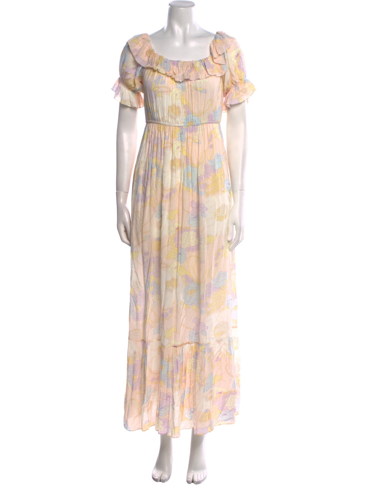 BA&SH Floral Print Long Dress w/ Tags
