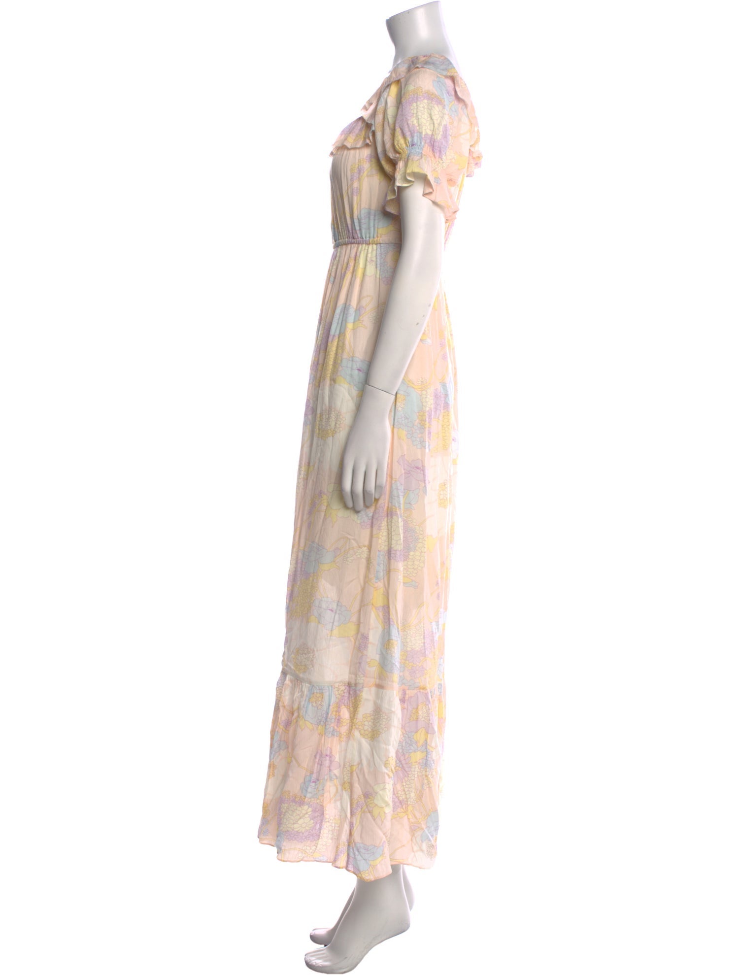 BA&SH Floral Print Long Dress w/ Tags