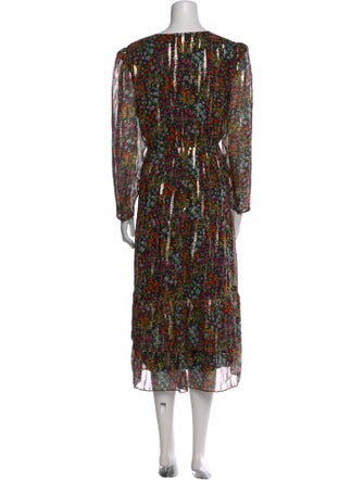 BA&SH Silk Midi Length Dress