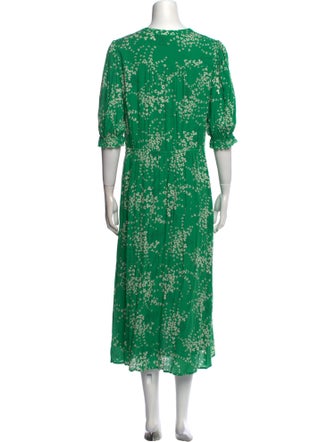 BA&SH Floral Print Long Dress