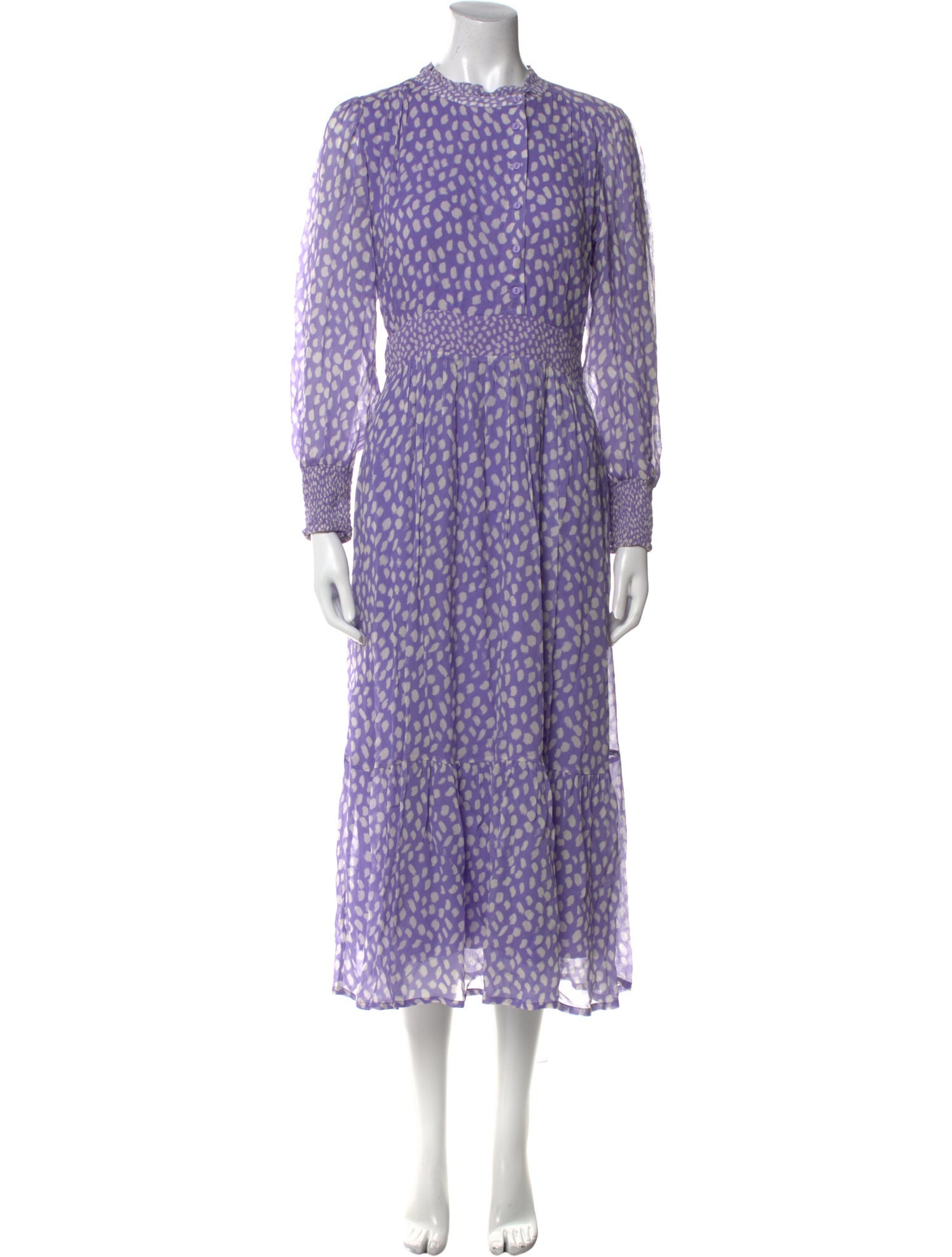 BA&SH Printed Long Dress