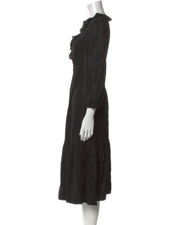 BA&SH V-Neck Midi Length Dress