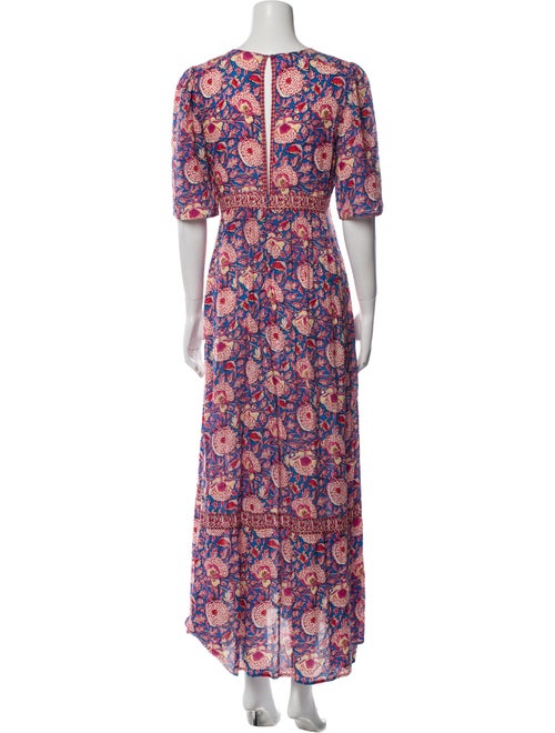 BA&SH Floral Print Long Dress