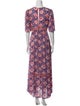 BA&SH Floral Print Long Dress