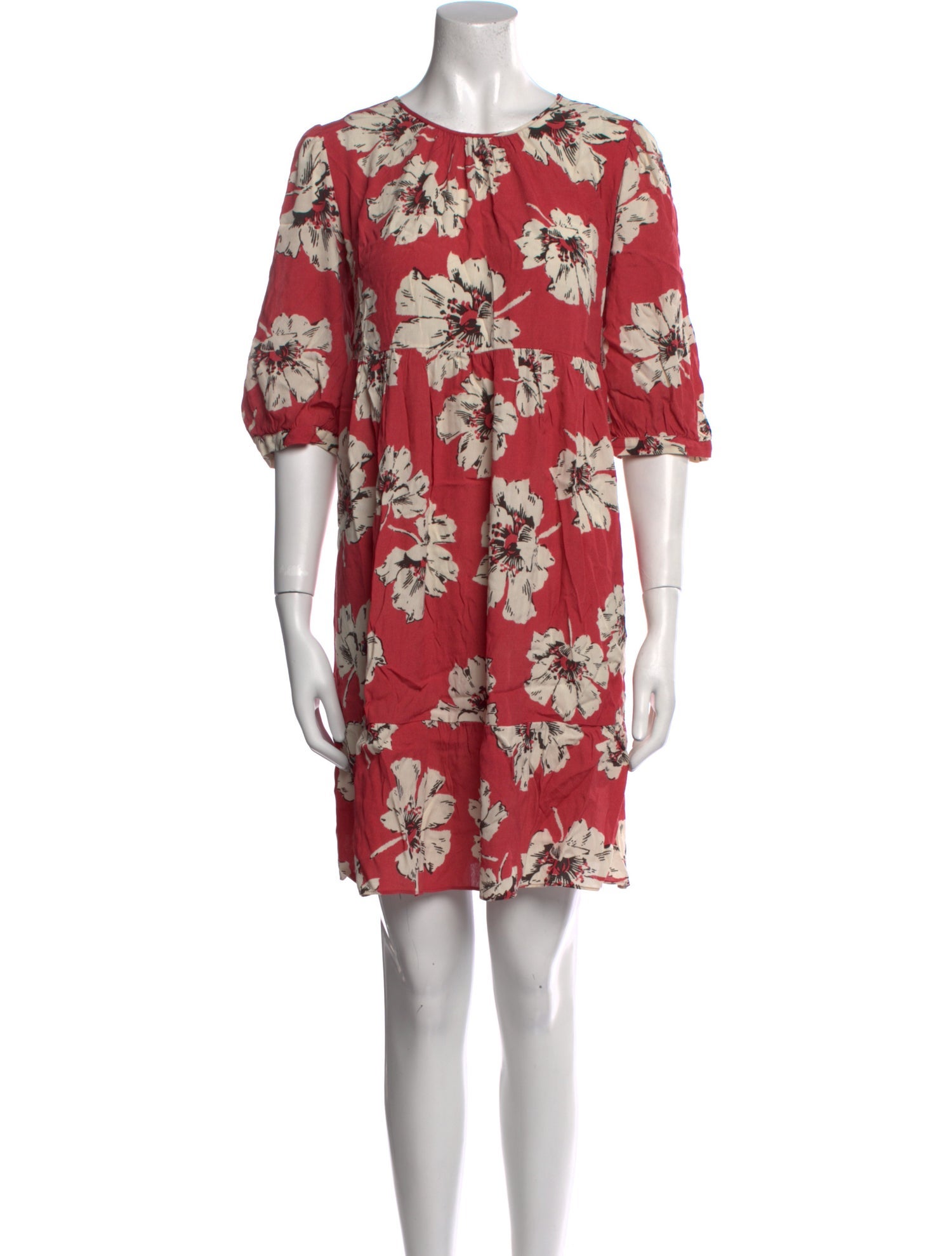 BA&SH Floral Print Mini Dress