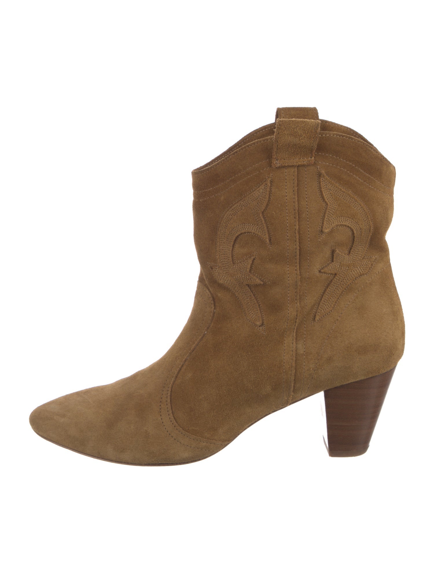 BA&SH Suede Western Boots