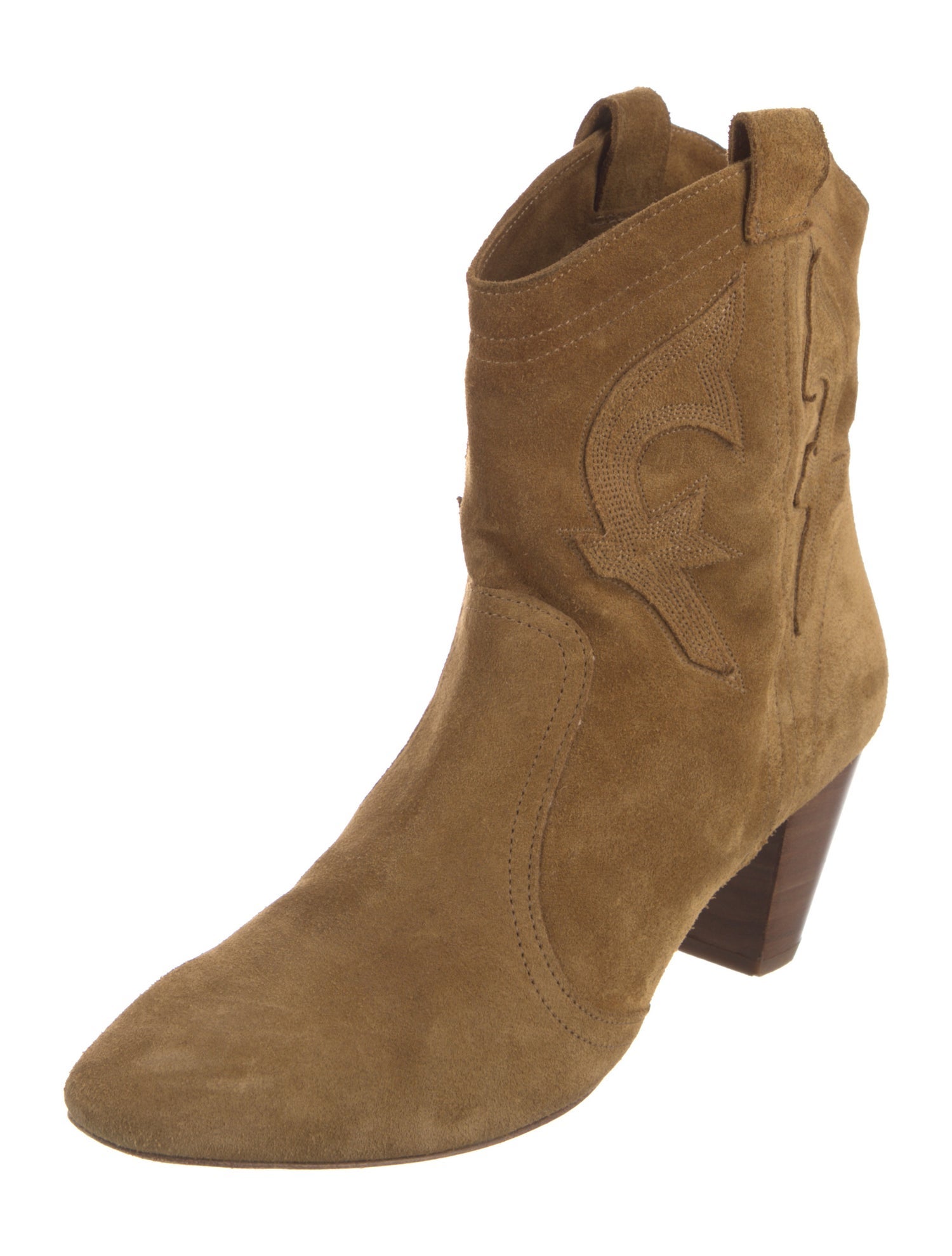 BA&SH Suede Western Boots