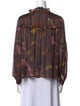BA&SH Printed V-Neck Blouse