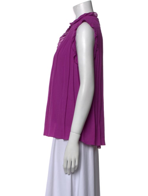 BA&SH Mock Neck Sleeveless Blouse
