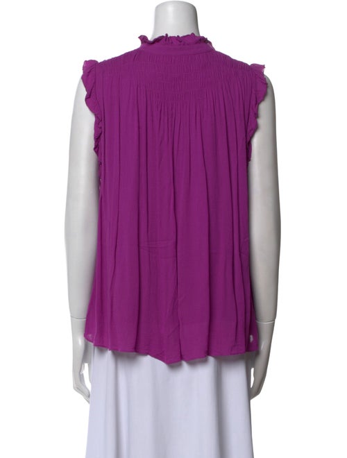 BA&SH Mock Neck Sleeveless Blouse