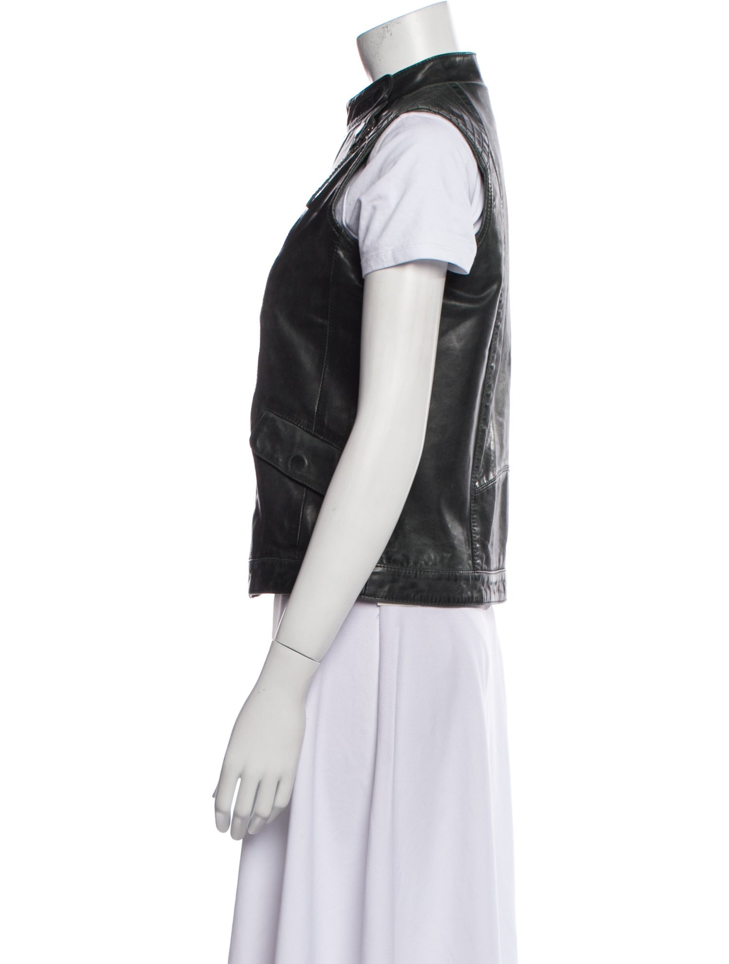 BA&SH Lamb Leather Vest