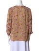 BA&SH Paisley Print V-Neck Blouse